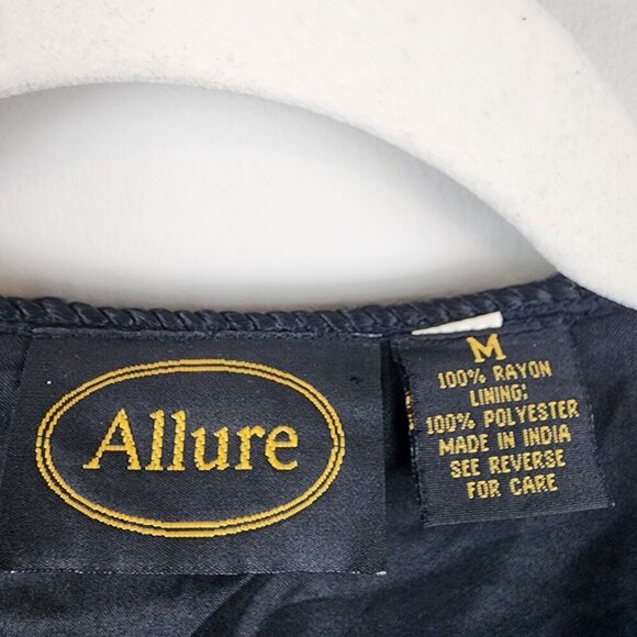 Allure Jacket Sz M women Colorful Patchwork Art to Wear Embroidered - Picture 6 of 14